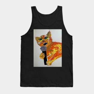 Cat on the Mic Tank Top